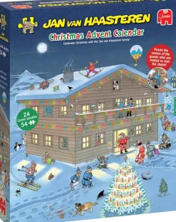 Intratuin Jumbo Adventskalender Jan van Haasteren 36 x 30 x 7 cm| Adventskalender