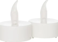 Intratuin LED Teelichter mit Timer D 4 cm weiß 2 St.| Led Kerzen