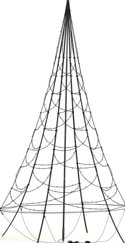 Intratuin Lichterbaum H 300 cm mit LED-Beleuchtung warmweiß| Led Weihnachtsbäume (Außen)