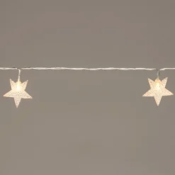 Intratuin Lichterkette Sterne mit 50 LEDs 10 m warmweiß| Motiv-Lichterketten