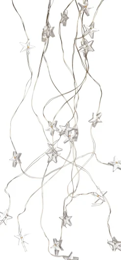 Intratuin Lichtkaskade silber Sterne 8 x 50 cm warmweiß| Lichtkaskaden