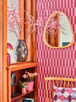 Intratuin Louis Maes Kunstzweig Eucalyptus rosa 110 cm| Künstliche Deko-Zweige