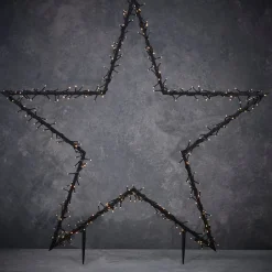 Intratuin Luca Lighting Gartenstecker Stern beleuchtet 121 x 1 x 135 cm mit 350 LED LEDs warmweiß| Weihnachtssterne|Weihnachtsfiguren (Außen)