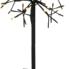 Intratuin Luca Lighting Gartenstecker Lichtkaskade Dandelion schwarz mit 64 LEDs warmweiss D 30 H 54 cm| Weihnachtsfiguren (Außen)|Lichtkaskaden