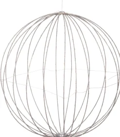 Intratuin Luca Lighting Hängelampe Kugel mit 400 LEDs weißes Licht D 60 cm| Weihnachtsfiguren (Außen)