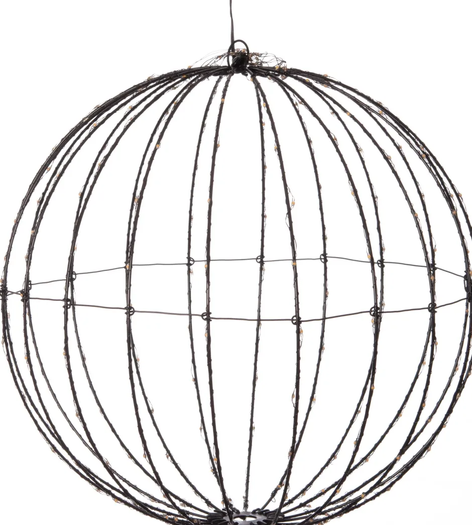 Intratuin Luca Lighting Hängelampe Kugel mit 260 LEDs warmweiß D 40 cm| Weihnachtsfiguren (Außen)