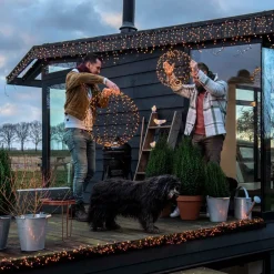 Intratuin Luca Lighting Hängelampe Kugel mit 400 LEDs warmweiß D 60 cm| Weihnachtsfiguren (Außen)