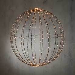 Intratuin Luca Lighting Hängelampe Kugel mit 400 LEDs warmweiß D 60 cm| Weihnachtsfiguren (Außen)