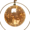 Intratuin Lumineo Beleuchtete Kugel im Ring mit LEDs orange D 20 cm| Weihnachtsdeko Zum Aufhängen