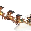 Intratuin Luville Weihnachtsdorf Figur Weihnachtsmann mit Schlitten 34 x 7 x 15 cm| Weihnachtsdorf Figuren & Objekte