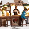 Intratuin Luville Weihnachtsdorf Miniatur Schnapsstand 16 x 7,5 x 9 cm| Weihnachtsdorf Figuren & Objekte