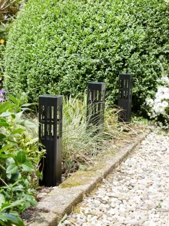 Intratuin Luxform Lighting Solar-Leuchte Florida mit Erdspieß 7 x 7 x 49 cm| Solar Gartenleuchten|Gartenlaternen & -Stehleuchten