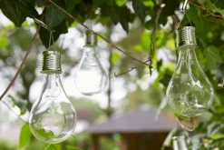 Intratuin Luxform Solar-Glühbirne Gartenleuchte D 16,5 H7 cm| Solar Gartenleuchten|Außenleuchten Hängend