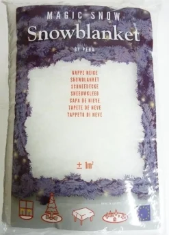 Intratuin Magic Snow Schneedecke 1 m2| Weihnachtsbaumdecken & -Körbe|Weihnachtsdorf Untergrund