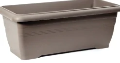 Intratuin Mega Collections Balkonkasten Linea taupe 80 x 38 x 31 cm| Balkonkästen|Blumentöpfe & Pflanzgefäße