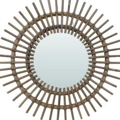 Intratuin Mega Collections Spiegel Sonne Bantul naturell D 60 H 3 cm| Gartenspiegel