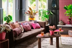 Intratuin Mica Decorations Beistelltisch Tatum rot / gold D 50 H 45 cm| Beistelltische|Beistelltische