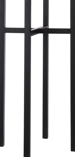 Intratuin Mica Decorations Blumentopf-Ständer Ascot schwarz 37,5 x 37,5 x 71 cm| Blumenständer