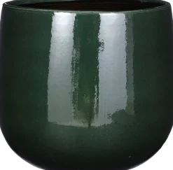 Intratuin Mica Decorations Blumentopf Palm Leaf grün D 16 H 14 cm| Blumentöpfe|Blumentöpfe & Pflanzgefäße