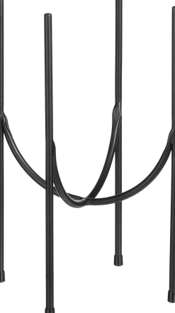 Intratuin Mica Decorations Blumentopf-Ständer Kimo schwarz D 21,5 H 32 cm| Blumenständer