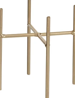 Intratuin Mica Decorations Blumentopf-Ständer Ascot gold D 13,5 cm H 14 cm| Blumenständer