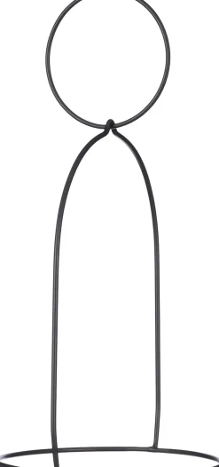 Intratuin Mica Decorations Blumentopf Halter schwarz 22,5 x 19 x 39,5 cm| Blumenampeln & Pflanzenhalter