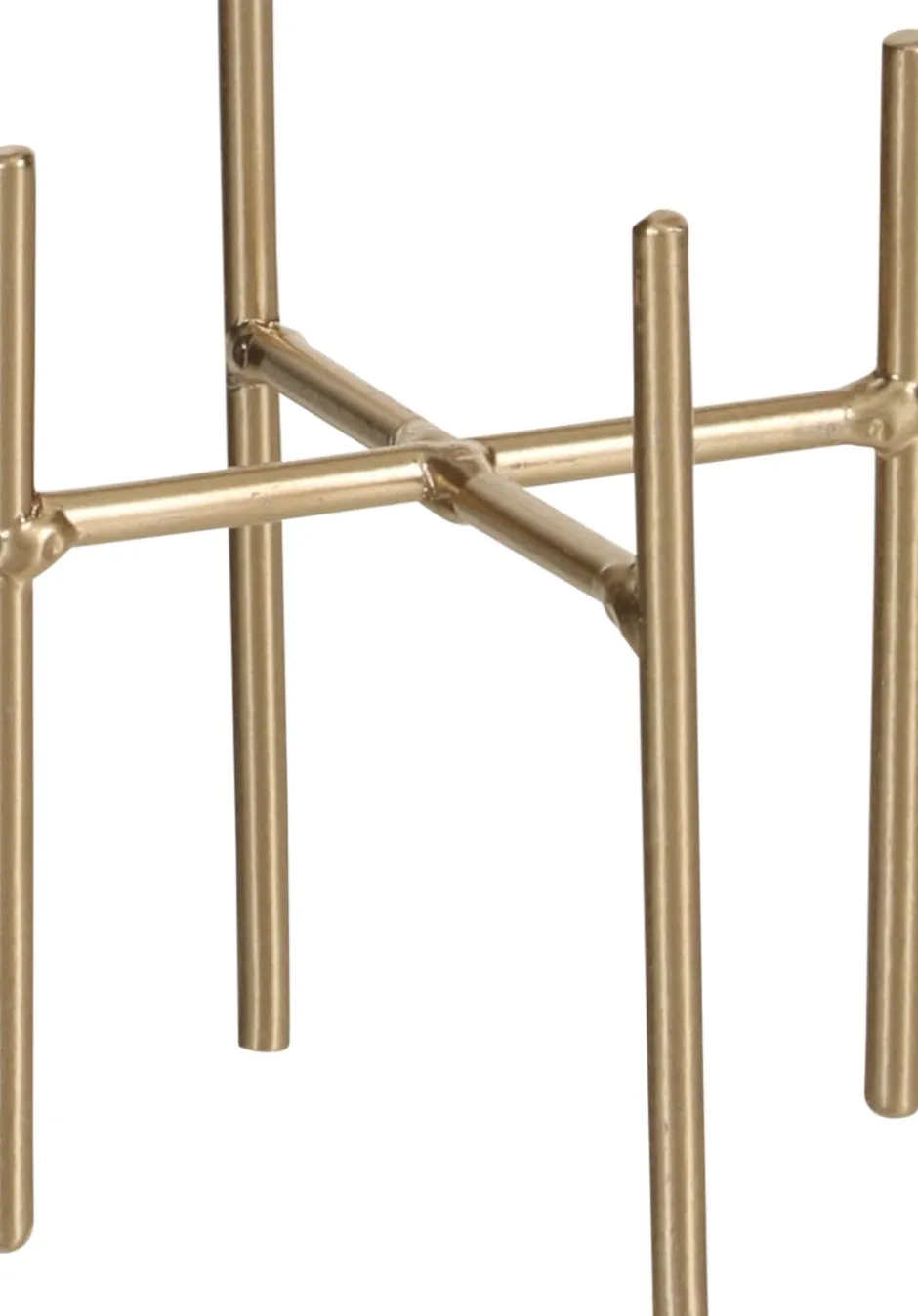 Intratuin Mica Decorations Blumentopf-Ständer Ascot gold D 8,5 cm H 9,5 cm| Blumenständer