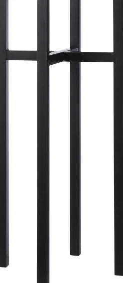 Intratuin Mica Decorations Blumentopf-Ständer Ascot schwarz 34 x 34 x 71 cm| Blumenständer