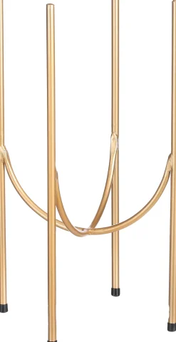 Intratuin Mica Decorations Blumentopf-Ständer Kimo gold D 23,5 H 40 cm| Blumenständer