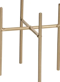 Intratuin Mica Decorations Blumentopf-Ständer Ascot gold D 11,5 cm H 12,5 cm| Blumenständer