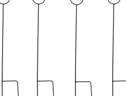 Intratuin Mica Decorations Gartenstecker Ziva 8 x 4 x 36 cm 4 St.| Weihnachtsfiguren (Außen)