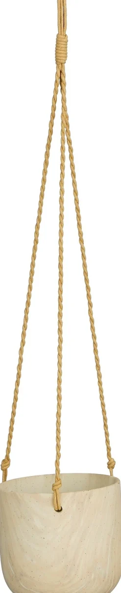 Intratuin Mica Decorations Hängetopf Trentino creme D 12 H 11 cm| Blumenampeln & Hängetöpfe|Blumentöpfe & Pflanzgefäße