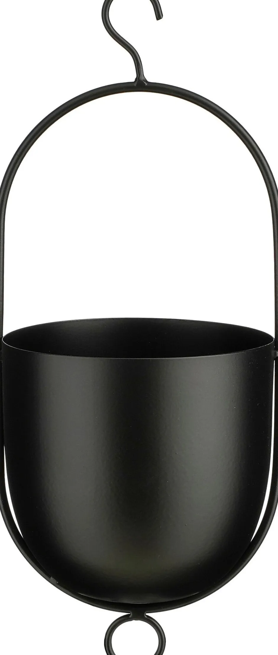 Intratuin Mica Decorations Hängetopf Bob schwarz 15 x 14 x 36 cm| Blumenampeln & Hängetöpfe|Blumentöpfe & Pflanzgefäße
