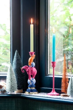 Intratuin Mica Decorations Kerzenständer Tulli rosa D 8,5 H 30 cm| Kerzenständer