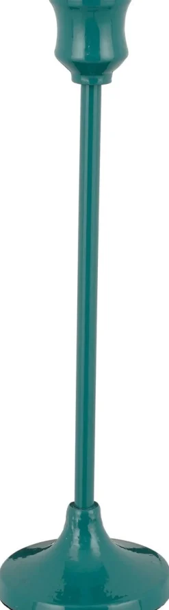 Intratuin Mica Decorations Kerzenständer Tulli türkis D 8,5 H 30 cm| Kerzenständer