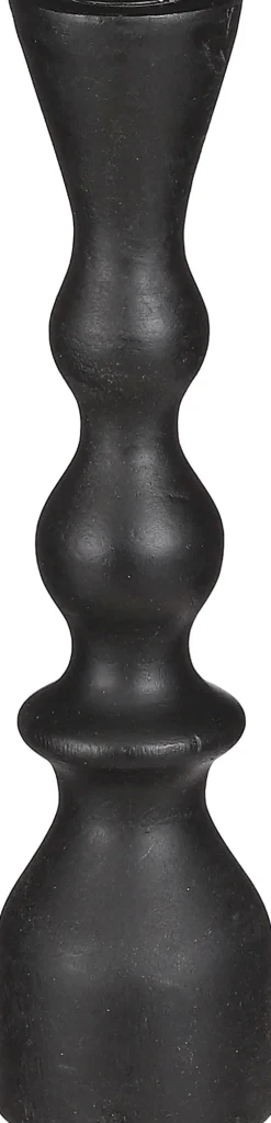 Intratuin Mica Decorations Kerzenständer schwarz D 7 H 30 cm| Kerzenständer