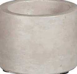 Intratuin Mica Decorations Kerzenständer grau D 6,5 H 5 cm| Kerzenständer