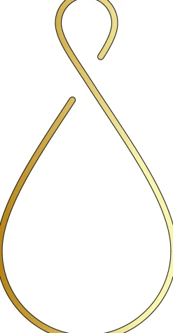 Intratuin Mica Decorations Pflanzenstütze Erweiterung Tropfen gold D 15 H 30 cm| Blumenampeln & Pflanzenhalter|Haken & Bügel