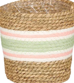 Intratuin Mica Decorations Pflanzkorb Rachel hellgrün D 16 H 16 cm| Pflanzkörbe|Pflanzkörbe