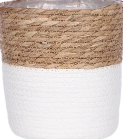 Intratuin Mica Decorations Pflanzkorb Rachel weiß D 18 cm H 18 cm| Pflanzkörbe|Pflanzkörbe