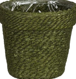 Intratuin Mica Decorations Pflanzkorb Raja grün D 17 H 17 cm| Pflanzkörbe|Pflanzkörbe