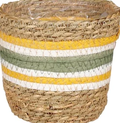 Intratuin Mica Decorations Pflanzkorb Rachel grün D 12 H 12 cm| Pflanzkörbe|Pflanzkörbe