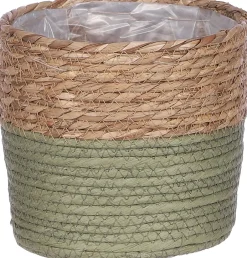 Intratuin Mica Decorations Pflanzkorb Rachel grün D 18 cm H 18 cm| Pflanzkörbe|Pflanzkörbe