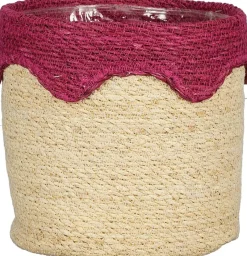 Intratuin Mica Decorations Pflanzkorb Ella rosa D 20 H 20 cm| Pflanzkörbe|Pflanzkörbe