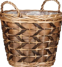 Intratuin Mica Decorations Pflanzkorb Lorens braun D 32 H 28 cm| Pflanzkörbe|Pflanzkörbe