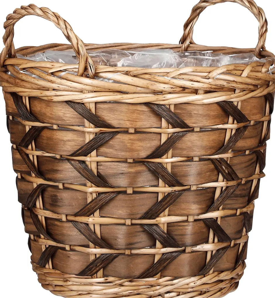 Intratuin Mica Decorations Pflanzkorb Lorens braun D 32 H 28 cm| Pflanzkörbe|Pflanzkörbe