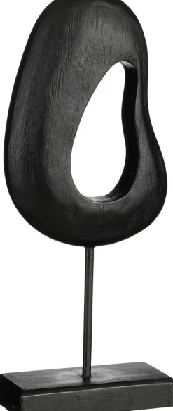 Intratuin Mica Decorations Skulptur auf Ständer organisch Pastina zwart 6,5 x 13 x 33 cm| Dekofiguren & -Objekte
