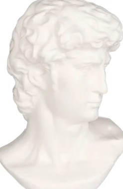 Intratuin Mica Decorations Skulptur Kopf weiß 18,5 x 16,5 x 28,5 cm| Dekofiguren & -Objekte