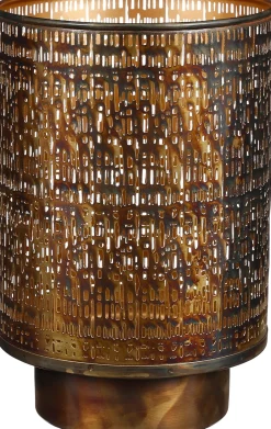 Intratuin Mica Decorations Teelichthalter Harmony gold D 20,5 H 30,5 cm| Teelichthalter