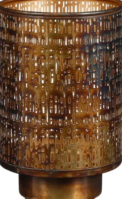 Intratuin Mica Decorations Teelichthalter Harmony gold D 16 H 23,5 cm| Teelichthalter